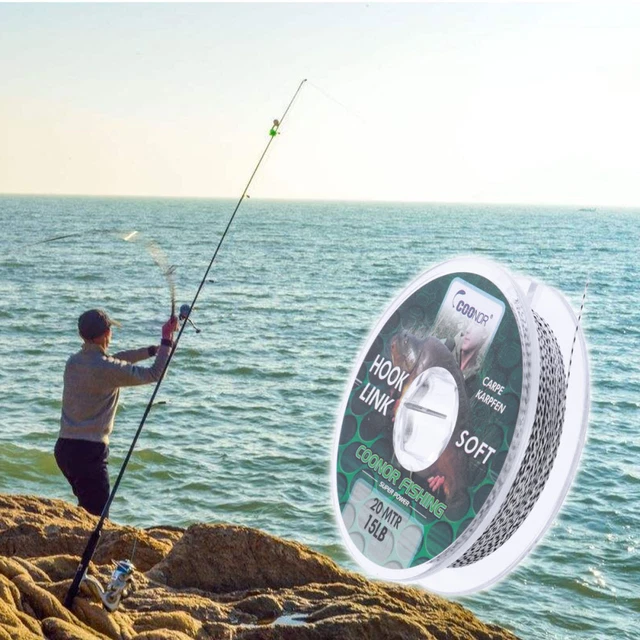 20 M Biblioteca Pescado Recubierto Cuerda De Pesca De Fluorocarbono