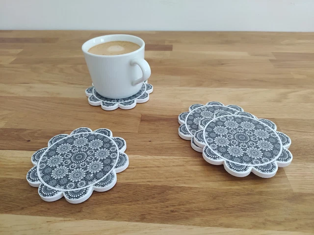 MALANGI Lot de 6 dessous de verre à motif turc pour boissons
