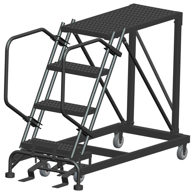 Ballymore Rolling Work Platform Overall Height 40 in Steps 4 Cap 800 lb