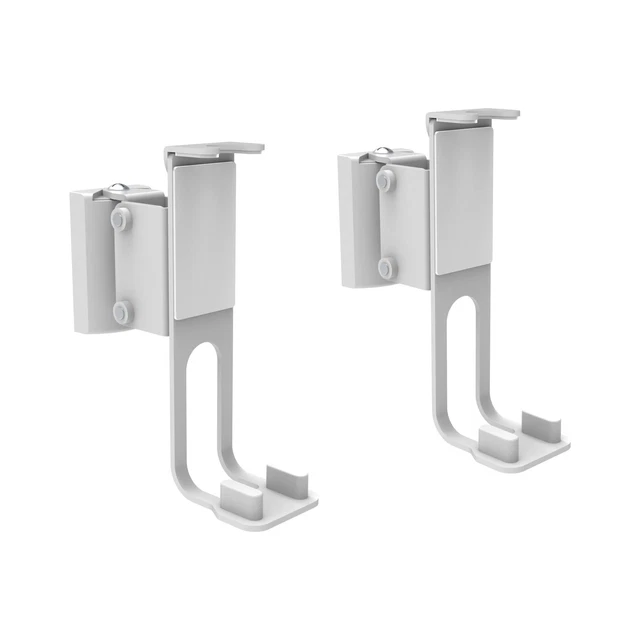 conecto Speaker Wall Mount Compatible with Sonos One, Sonos One SL, Sonos Play:1, Load Capacity: 3 kg, Set of 2, White