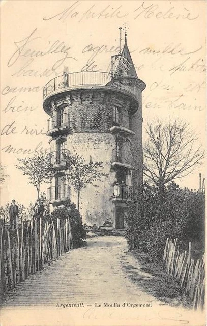 CPA 95 ARGENTEUIL LE MOULIN D'ORGEMONT (back not divided)