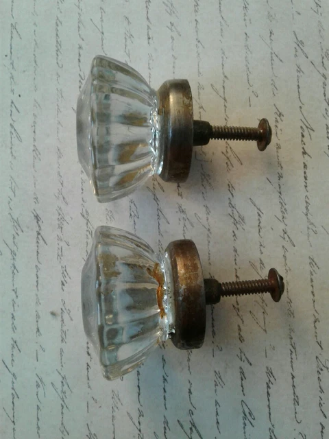 Vintage Antique Drawer Handle Glass Cabinets Door Knobs