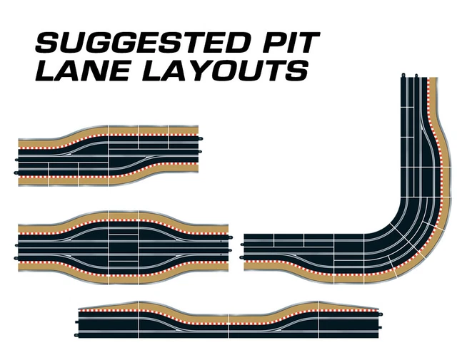 Greenhills Scalextric Digital Pit Lane Track Left Hand C7014 - Used Greenhills Scalextric Digital Pit Lane Track Left Hand C7014 - Used