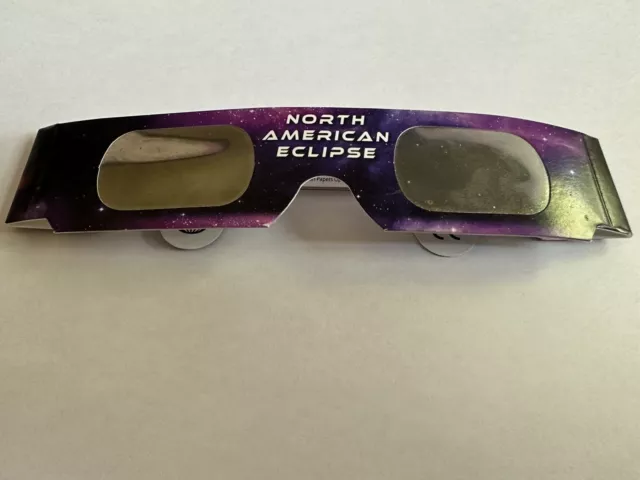 LAST CHANCE (2) New Total Eclipse Viewing Glasses USA Made, ISO/CE NASA Approved