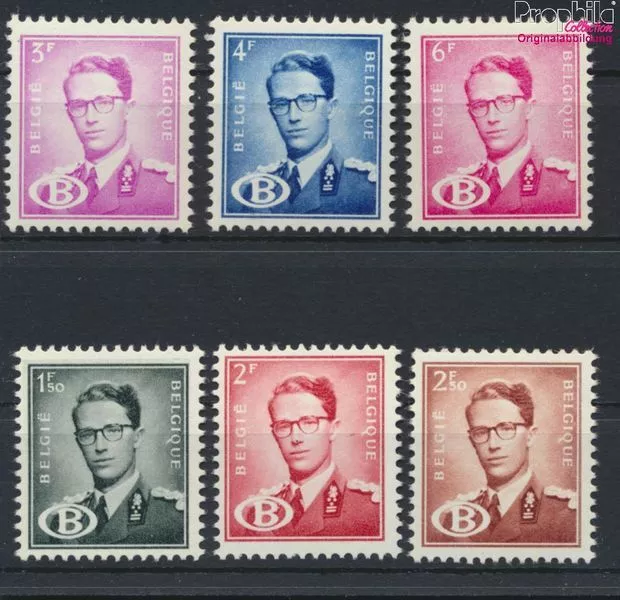 Briefmarken Belgien 1954 Mi D56-D61  postfrisch (9910654