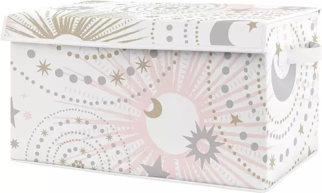 Sweet 21x11x10.5 Inch (Pack of 1), Blush Pink, Metallic Gold, Grey and White
