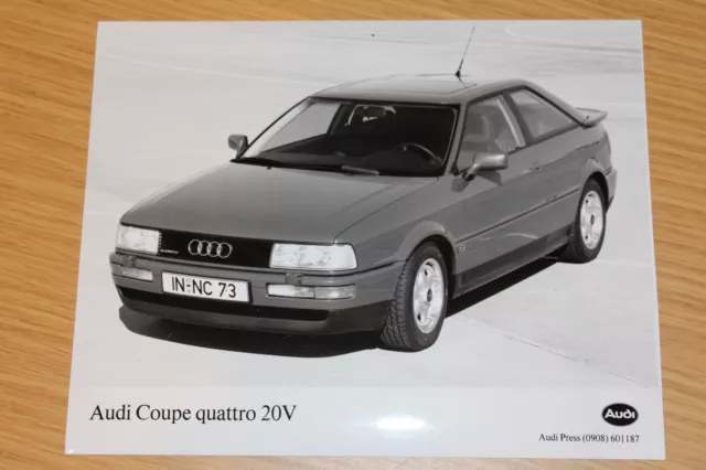 Audi Coupe Quattro 20V 1897 Large Format Press Photograph