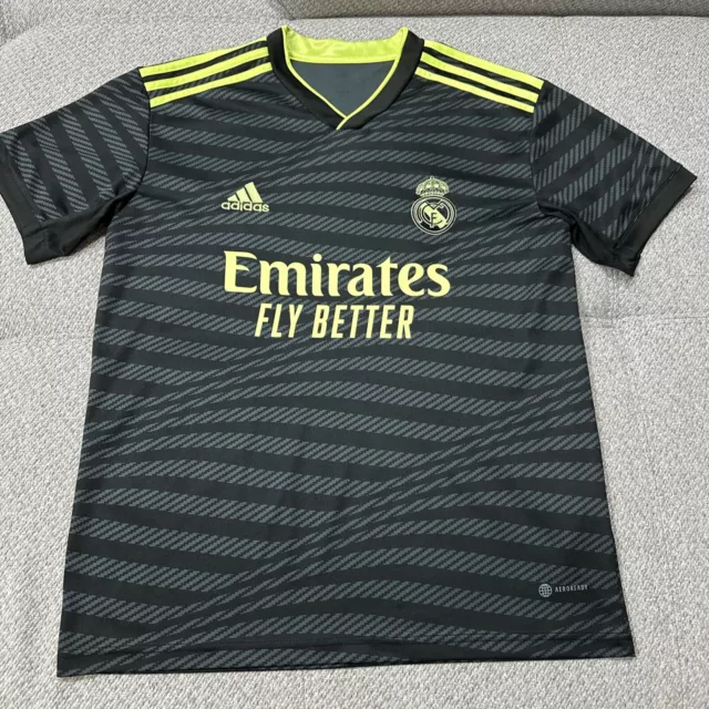 Adidas Aeroready Real Madrid 2022/23 Third Kit Soccer Replica Jersey Men Medium