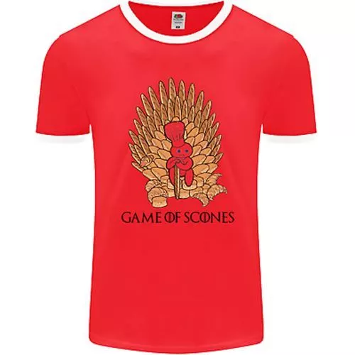 Game of Scones Funny Movie Parody GOT Mens Ringer T-Shirt FotL
