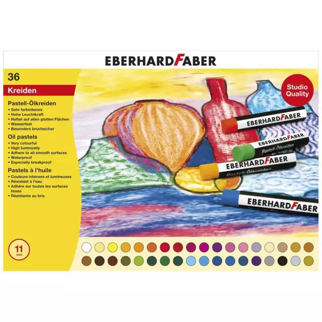 EBERHARD FABER Öl Pastellkreiden 36 Farben im Kartonetui