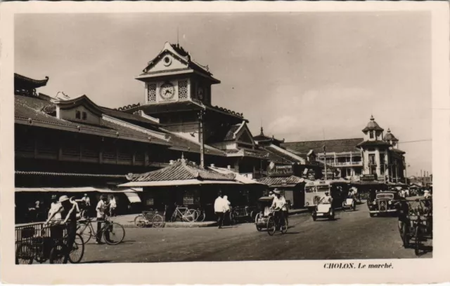 CPA AK VIETNAMON CHOLON SAIGON - Le Marche INDOCHINA (1221765)