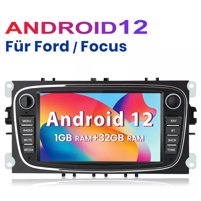 1+32GB 7" Autoradio GPS Für Ford Mondeo Focus S-MAX Galaxy SAT NAV BT DAB