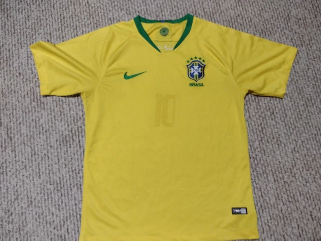 Nike Brasil 2018 World Cup Home Football Soccer Shirt Jersey Size L