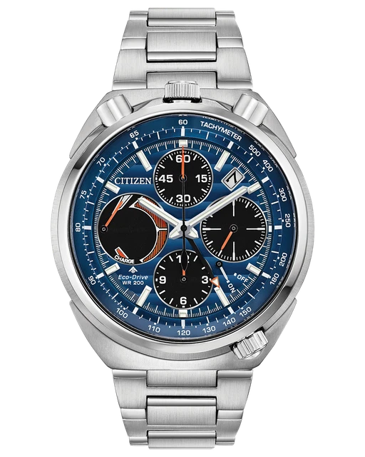 Citizen Cronografo Uomo Eco-Drive CA0860-80L – Quadrante Blu E Bracciale In Acciaio 42mm - 2