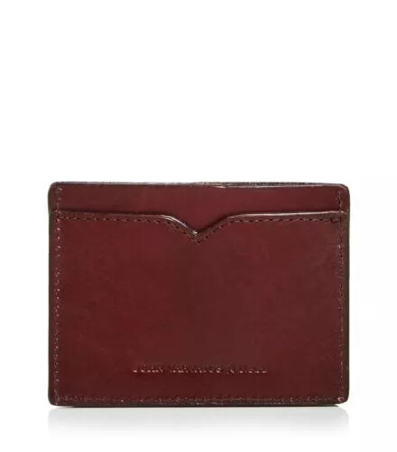 Brand New John Varvatos Collection Scored Leather Card Holder Wallet