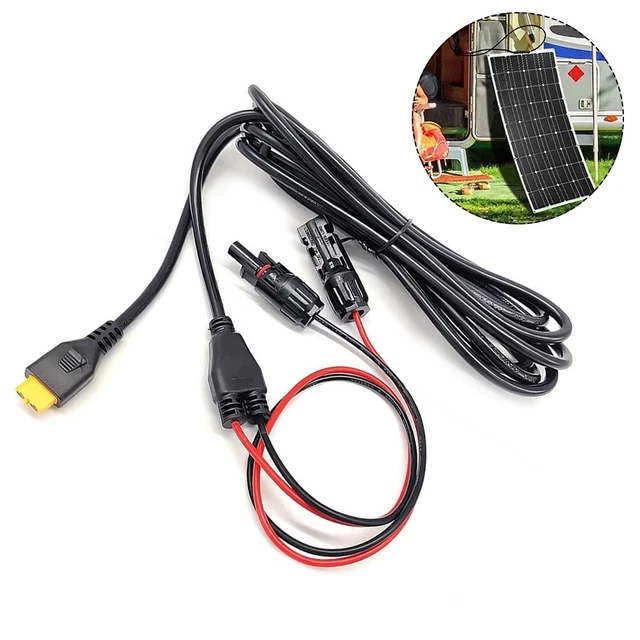 Línea de conexión cable de carga solar 1,8 M 14AWG+16AWG cable de carga flexible