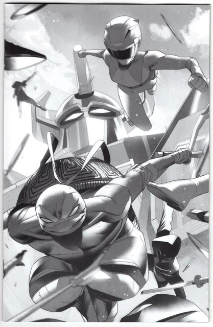 Mighty Morphin Power Rangers Teenage Mutant Ninja Turtles Ii #1 1:50 Variant