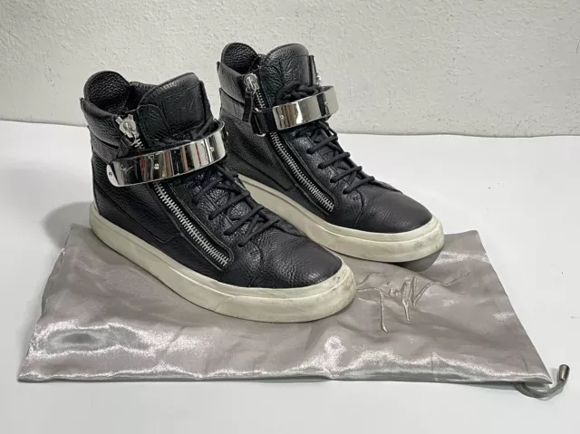 Giuseppe Zanotti ~ London Tour Men's Leather High Top Sneakers RDU201 ~ Size 41