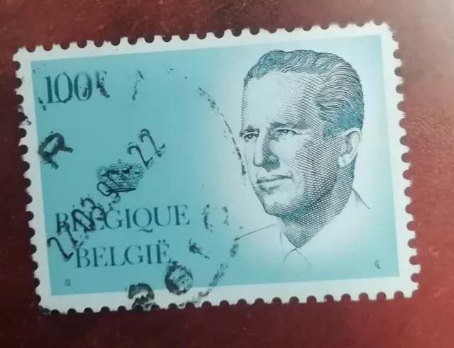 Timbre Belgique Belgie Roi Baudouin