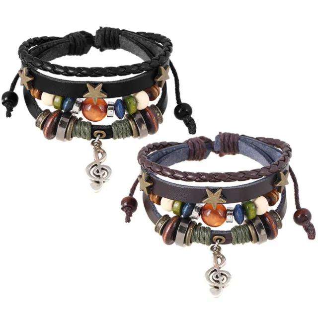 2 Sets Bracelet Bracelets Dames De Perles Pour Femmes Déguisement