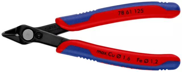 KNIPEX Seitenschneider Electronic-Super-Knips® 125mm, brüniert, 125 mm