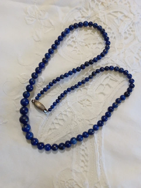 Collier Vintage Perles En Pierre Naturelle - Fantaisie - Très Bon État