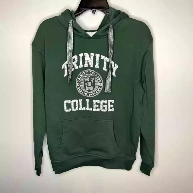 NWT Trinity College Dublin Ireland Pullover Hoodie Sweatshirt Green Size Small