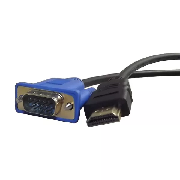 Hdmi CAVO 1 DA VGA METRI M/M NUOVO SIGILLATO CONVERTITORE ADATTATORE mq