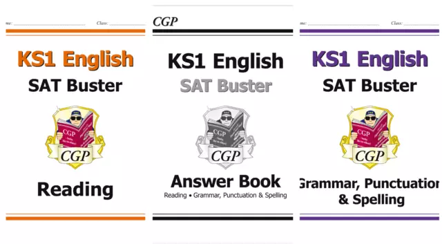 KS1 Englisch SAT Buster Bundle Grammatik und Lesen mit Antwort Alter 5-7 CGP