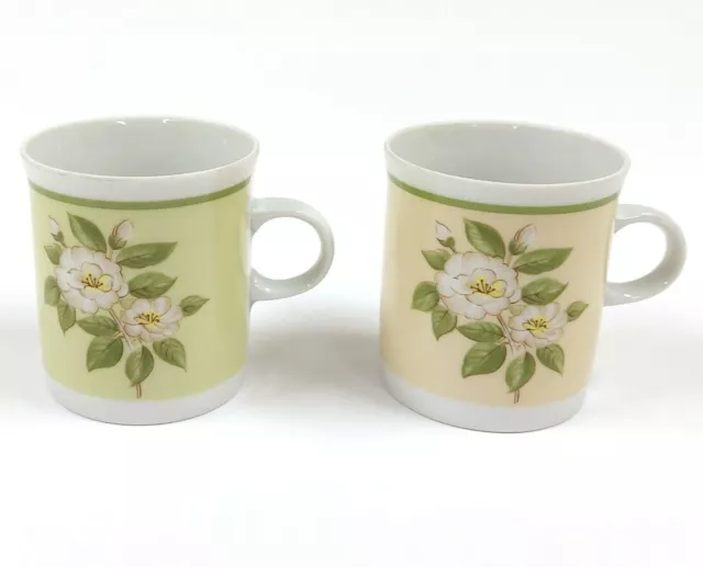 Vintage Eversberg Cup 7cm 2pcs Floral Porcelain West Germany AF049