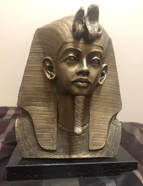 Vintage 1977 Austin Productions Egyptian King Tut Pharaoh Bust