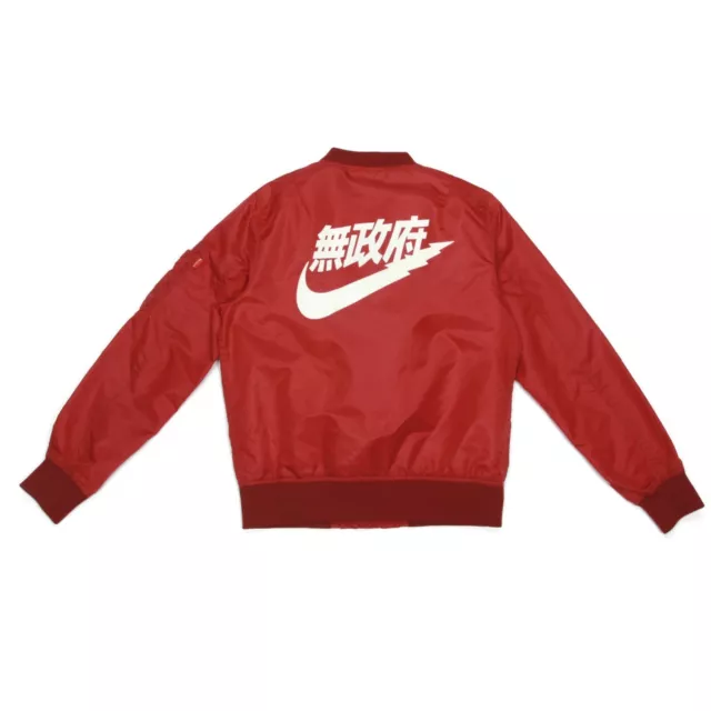 BIG SAM NIKE JAPAN Japanese Logo Mens Red Bomber Jacket size Medium 113 $99.95 - PicClick