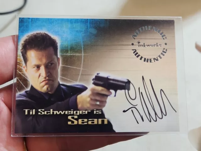 Lara Croft Tomb Raider Cradle Of Life Til Schweiger As Sean Autograph Card A4