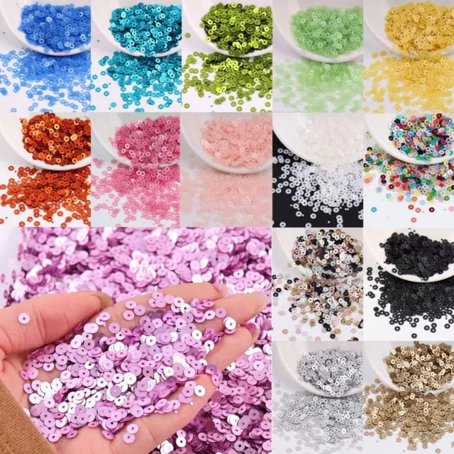 Art Loose Sequin Sewing Accessaries Faceted Bead Round Paillettes Paillette