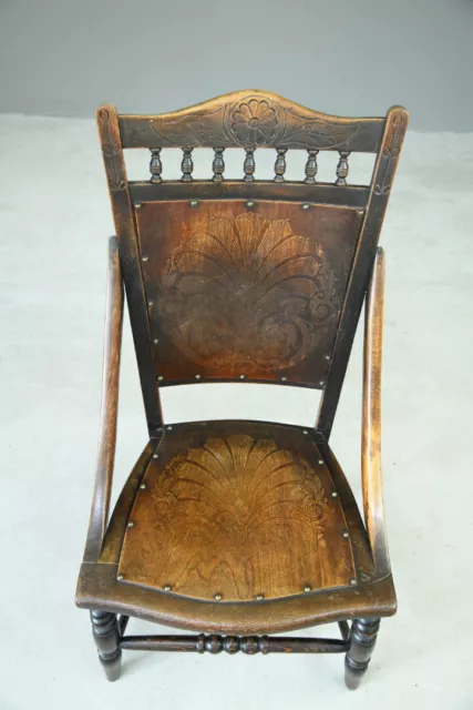 Early 20th Century Beech Occasional Chair 3