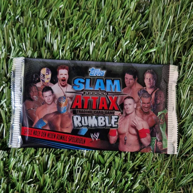 Topps Slam Attax Rumble Wrestling WWE - 1x Booster Pack OVP Sealed Neu