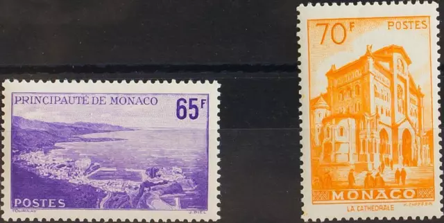 Mónaco. ** MNH Yvert 487/88. 1957. Serie completa. MAGNIFICA. Yvert 2014: 28 Eu