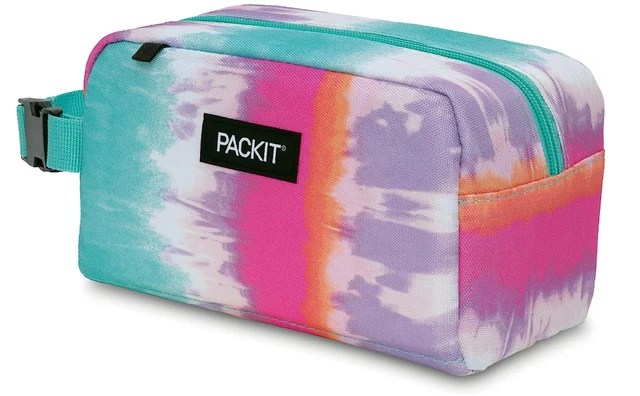PackIt snack box keeps food fresh Tie Dye Sorbet design reusable and freezable PackIt snack box keeps food fresh Tie Dye Sorbet design reusable and freezable