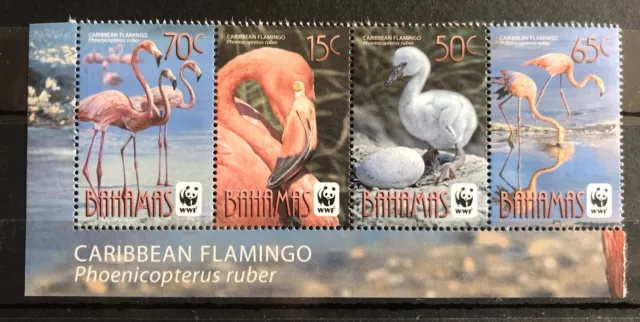 Bahamas  2012 - WWF / Birds / Flamingo on  stamps - Timbres  MNH** D109