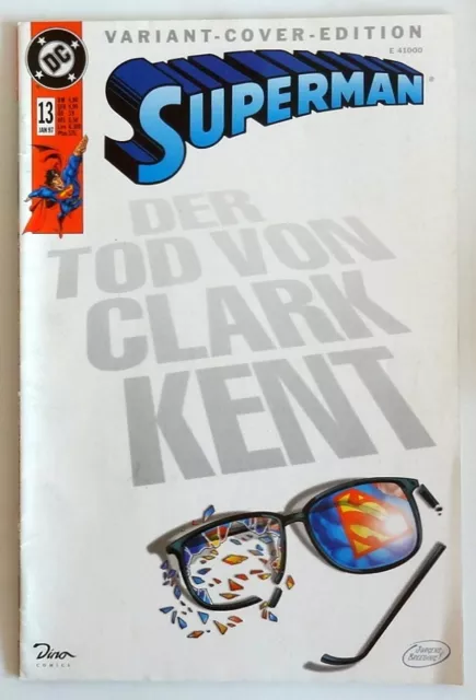 Superman Nr. 13 - Der Tod von Clark Kent (Variant Cover, DC Comics, Dino, 1997)