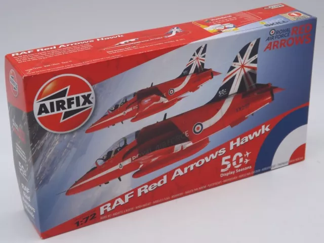 Airfix A02005B RAF Red Arrows Hawk Bausatz Flugzeug Modell 1:72 in OVP - NEU