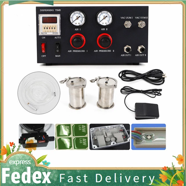 New Semi-auto Digital Glue Dispenser Machine for AB Glue Epoxy Resin 110V