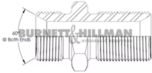 Burnett & Hillman Bsp 3.2cm Mâle X 3.8cm Cloison Moins Écrou de Blocage 00224 2