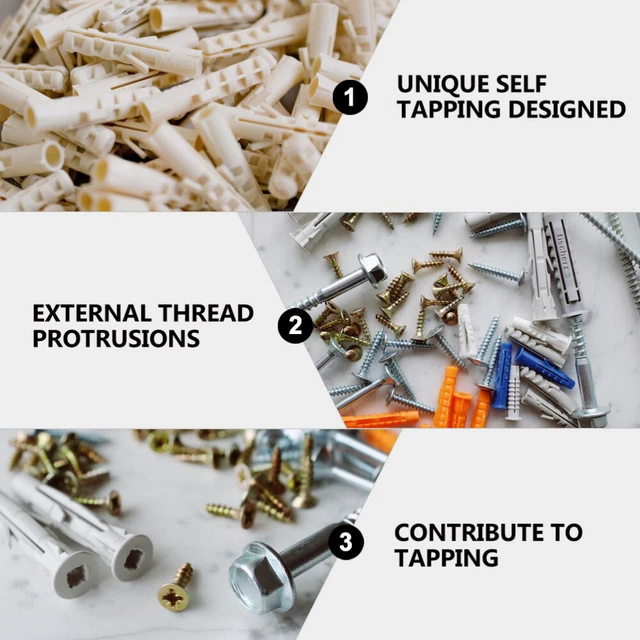 460 Pcs Internal External Tooth Nut Zinc Alloy Threads Nuts Screw Inserts Wood 2
