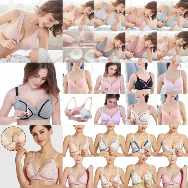 Women Feeding Nursing Pregnant Maternity Bra Cotton Breastfeeding Pregnant Bra##