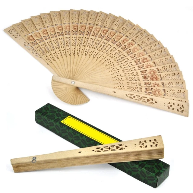 2X(Ventaglio in legno Sandalo da nozze / Compleanni feste E9S2)2)