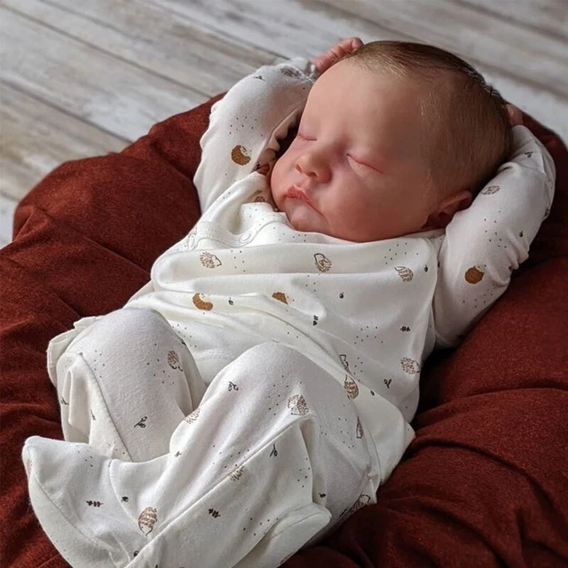 19" Newborn Baby Doll Reborn Full Body Soft Silicone Vinyl Sleeping Dolls GIFT