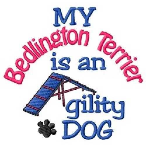 My Bedlington Terrier is An Agility Dog Short-Sleeved Tee - DC1938L