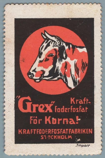 ES1919 Poster stamps advertising: Animal Breeding Foderfosphat - Stockolm