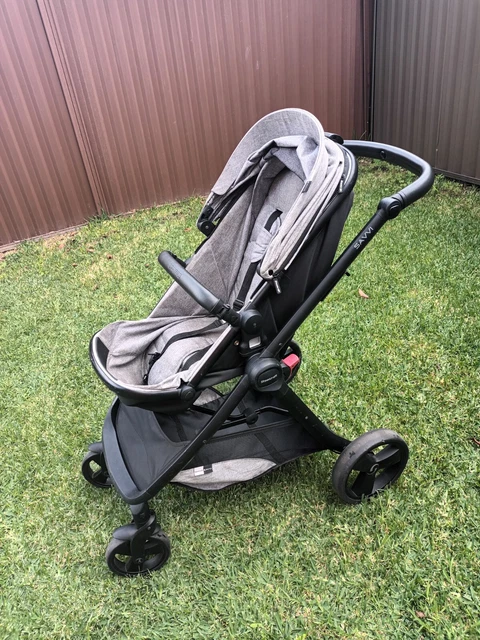 STEELCRAFT SAVVI Grey Pram Bassinet Convertible Seat Stroller Travel Newborn 199.89 PicClick AU